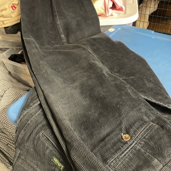 Lauren  Dark Navy Corduroy Slacks Slacks 36” waist 30” inseam. - Picture 5 of 7
